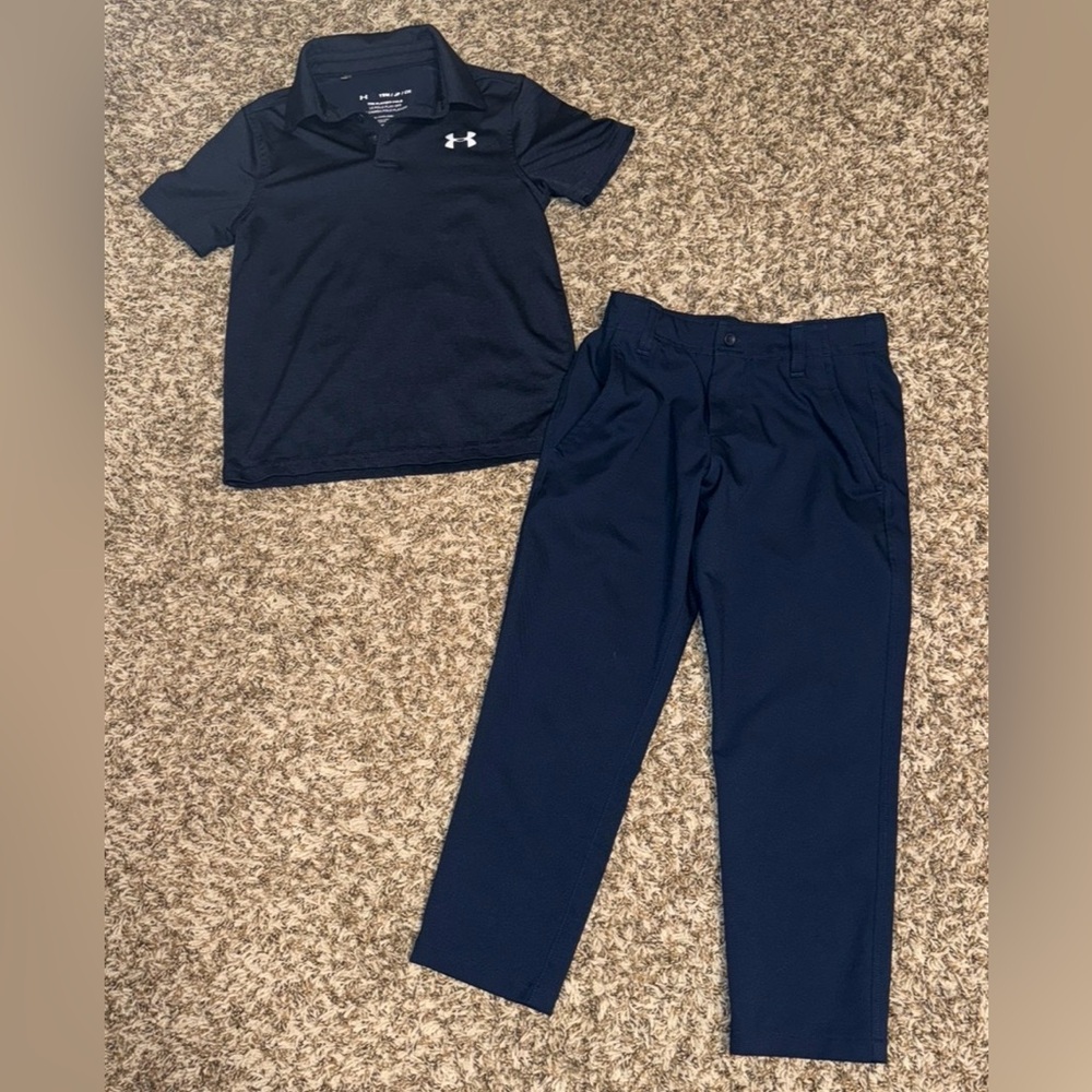 Under Armour youth small The playoff polo & matching pants
